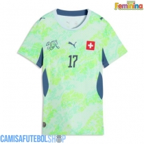Camisa de time de futebol Suíça Ruben Vargas #17 Replicas 2º Equipamento Feminina Mundo 2026 Manga Curta